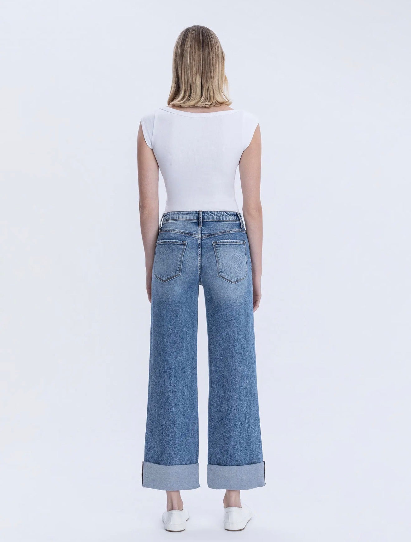 Vervet baggy wide double cuff Jean