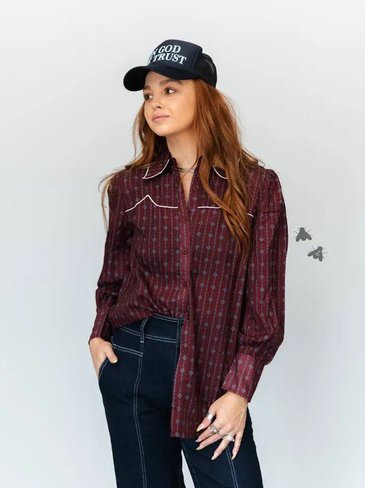 Fenced in Blouse