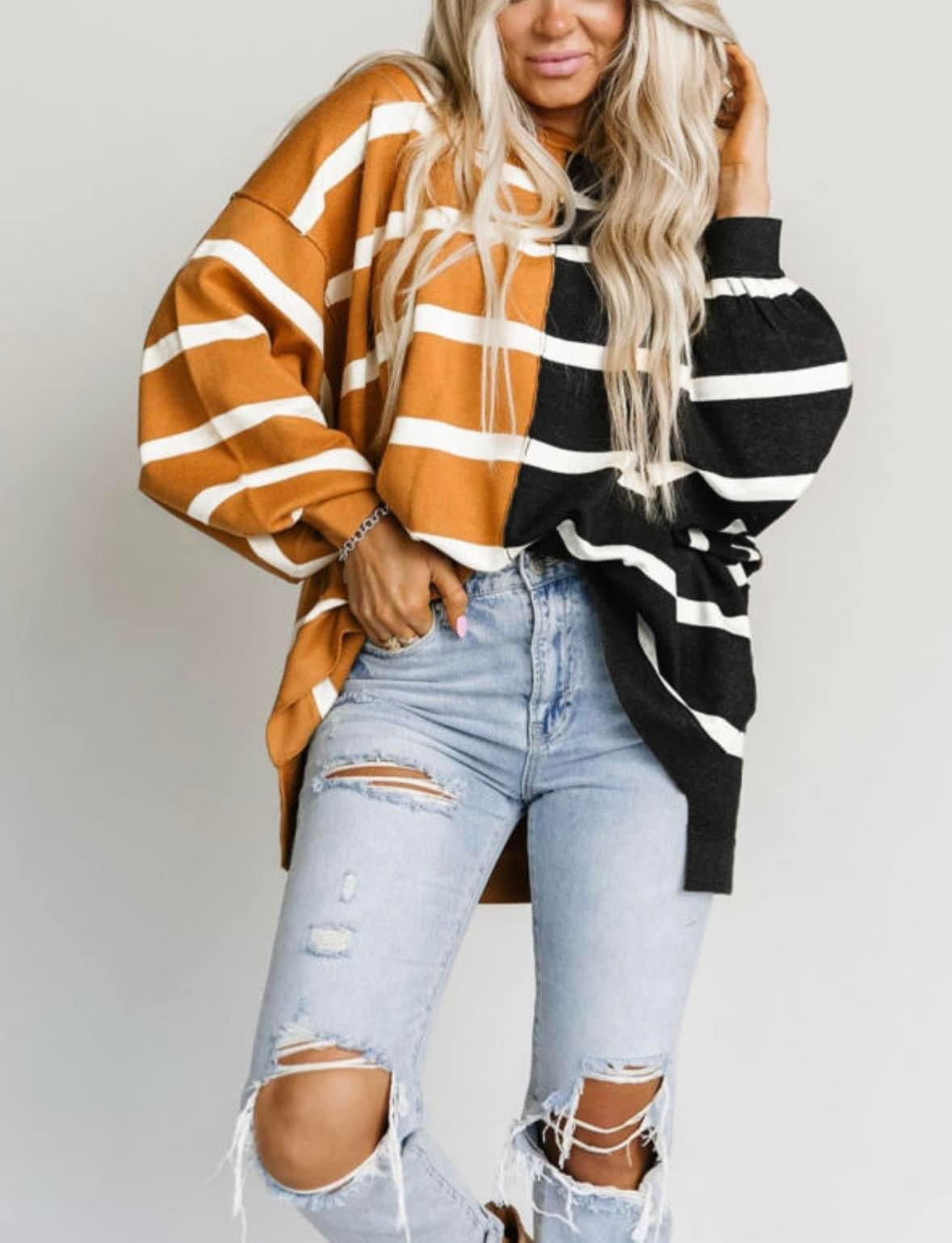 The Jane Color block top