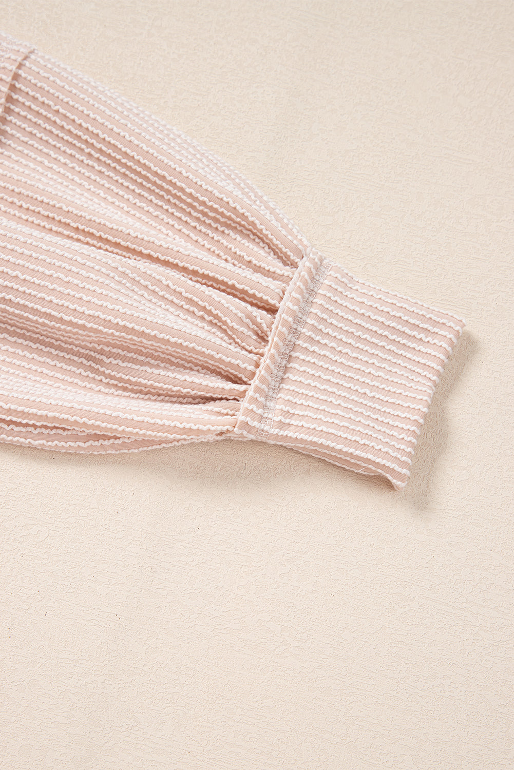 Mist Green Corded Bishop Sleeve Pullover and Ruffle Mini Skirt Set