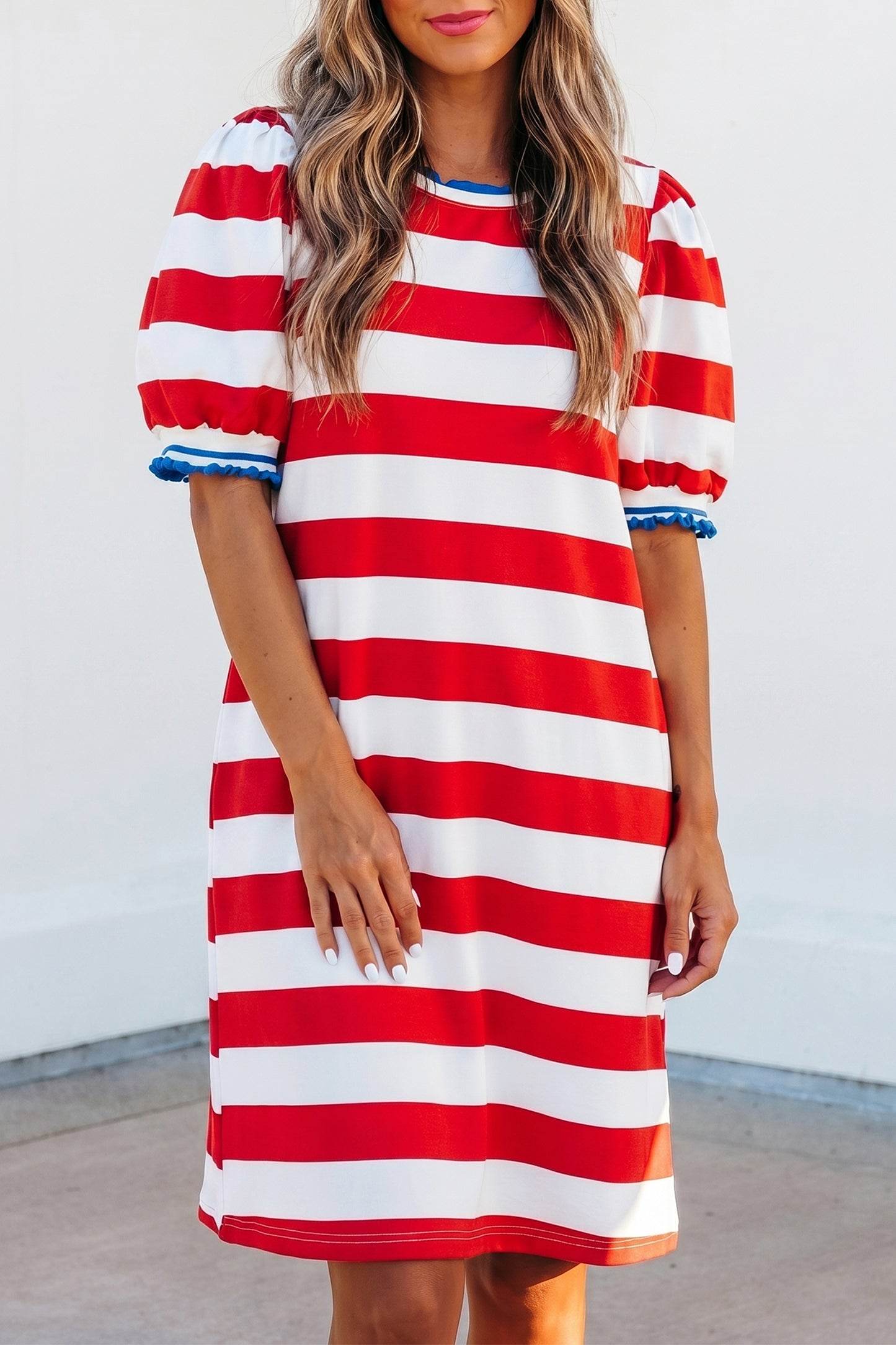 Red, white & blue Mini Dress