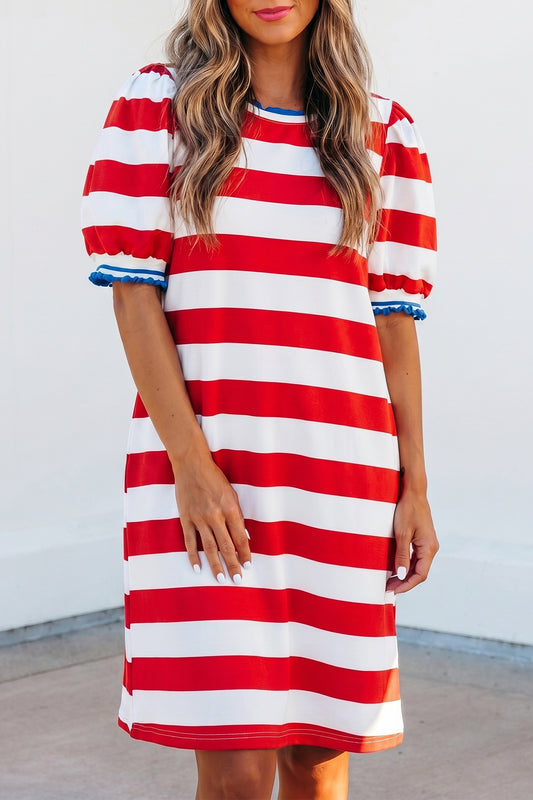Red, white & blue Mini Dress