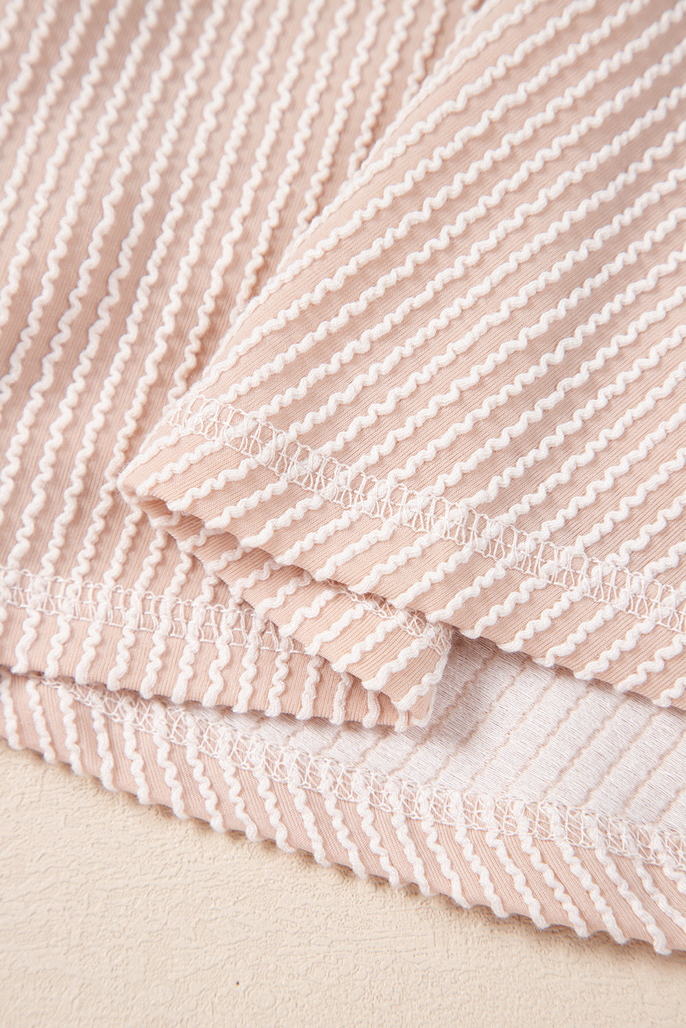 Mist Green Corded Bishop Sleeve Pullover and Ruffle Mini Skirt Set