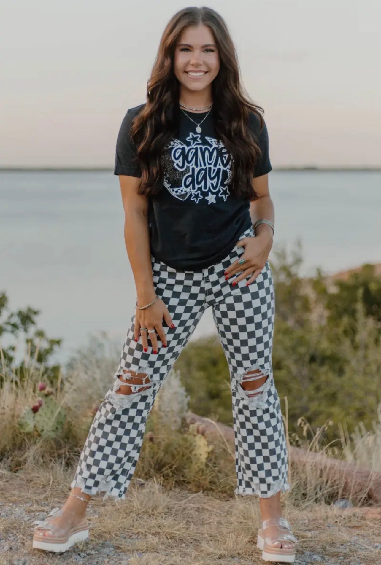 Round the track jeans