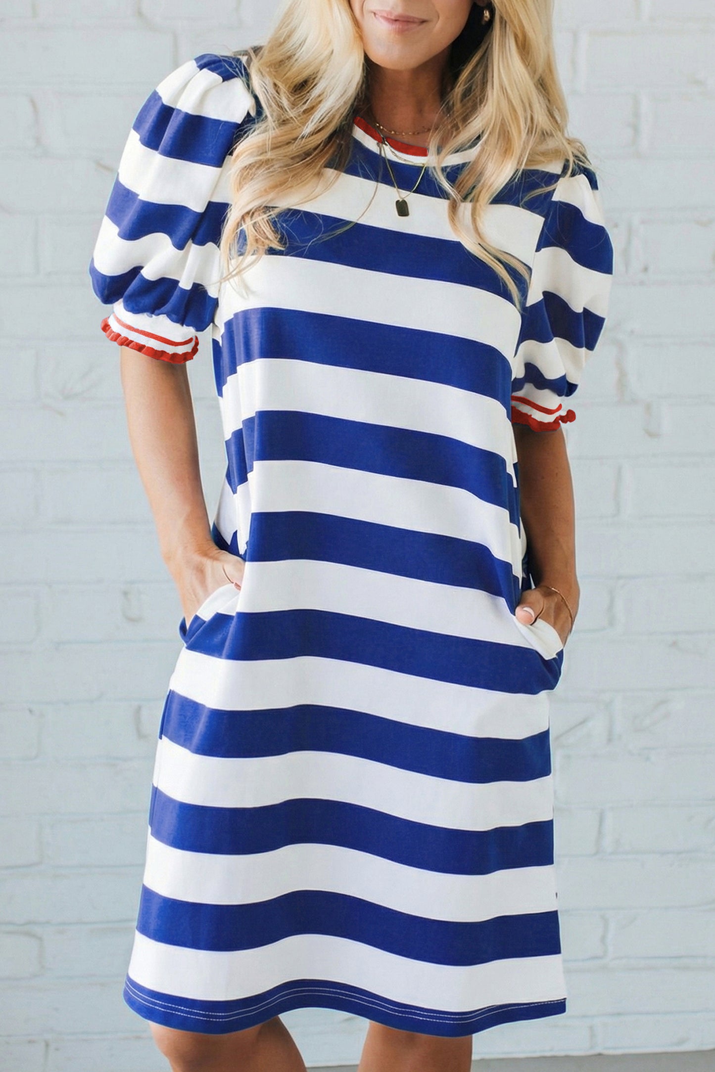 Red, white & blue Mini Dress