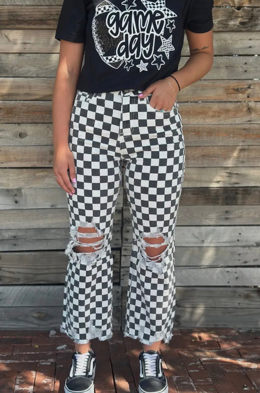 Round the track jeans