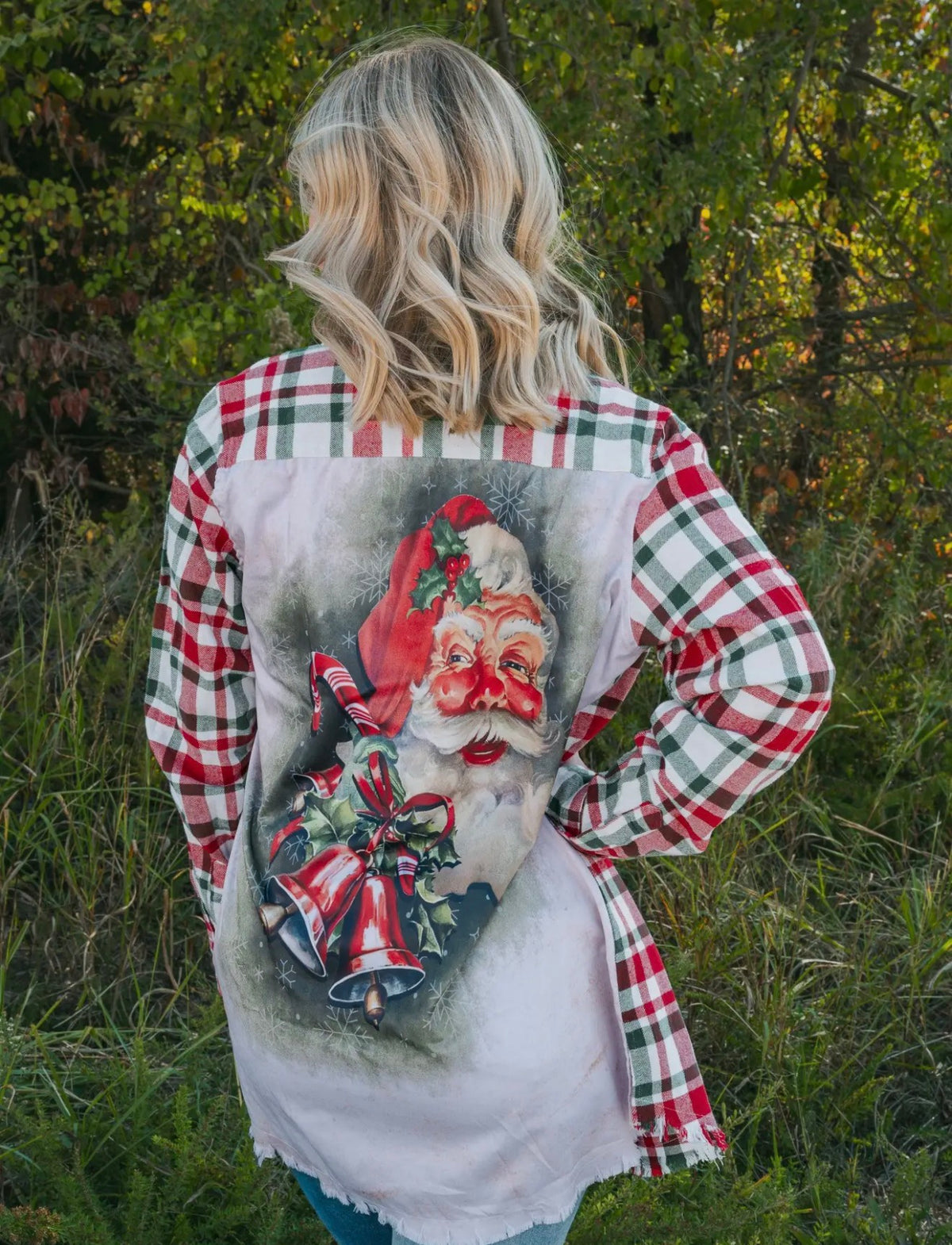 ONE24 Santa’s coming to town Flannel button up