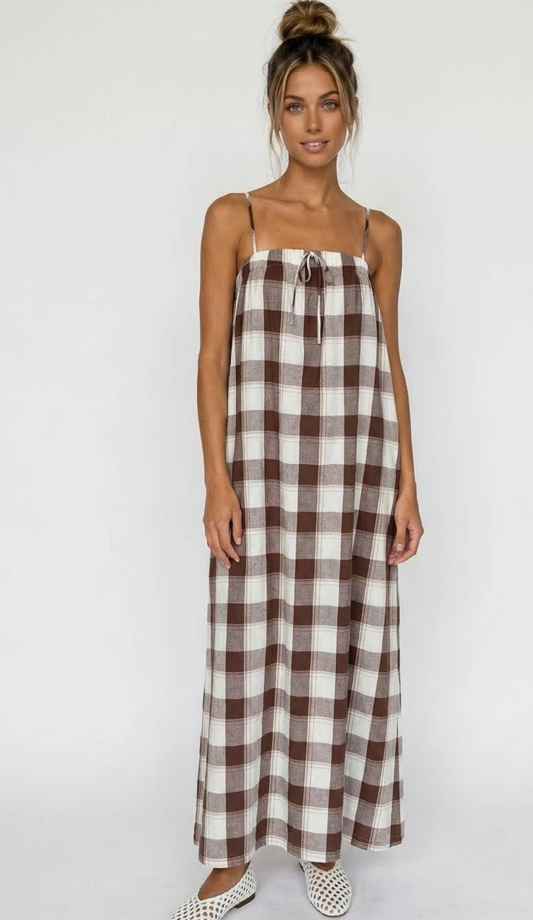 Gingham Maxi dress