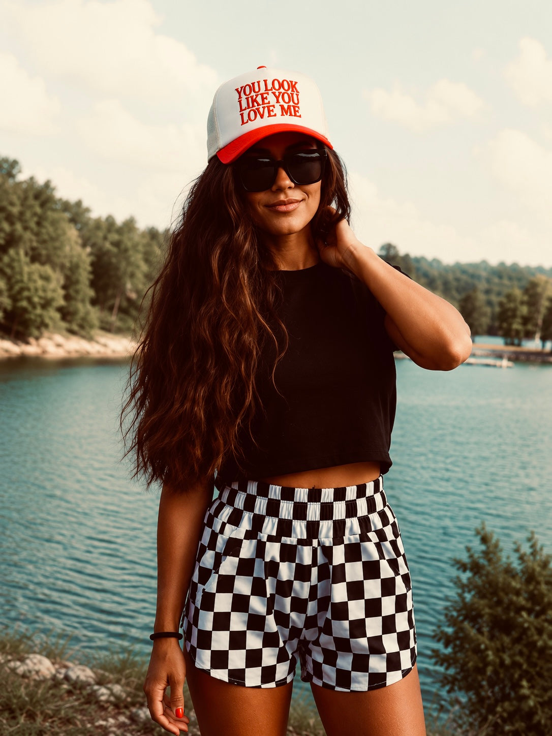 You look like you love me trucker hat