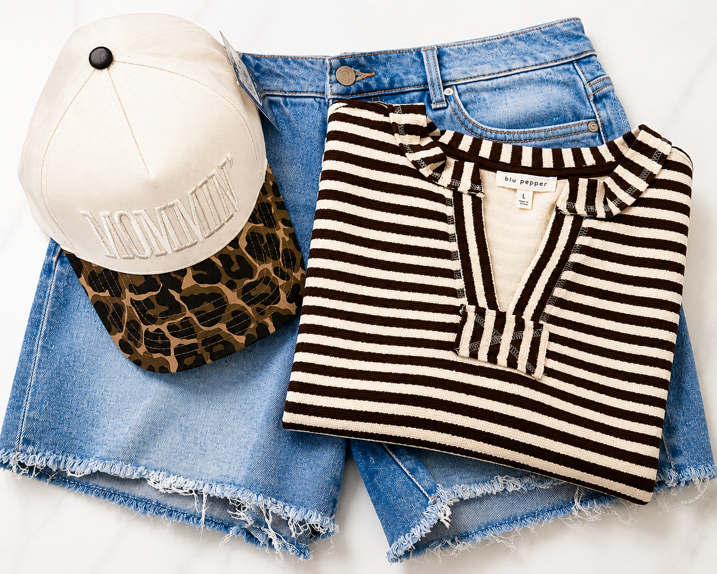 (PREORDER) Brown Stripe Boxy Knit Top
