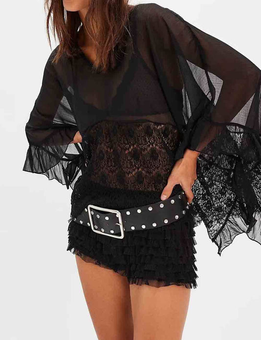 Lace Bat wing blouse