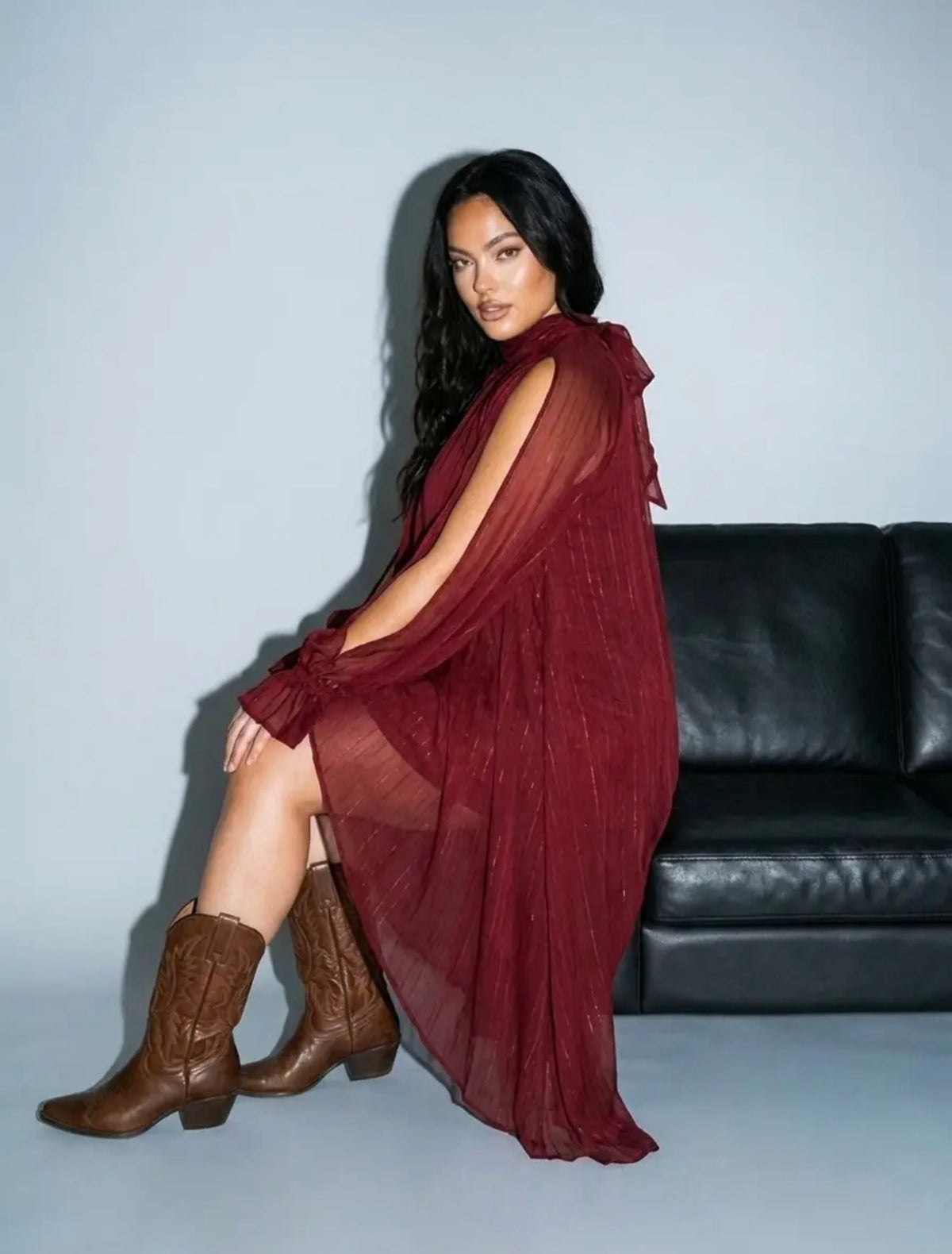 Holiday Shimmer Cold shoulder dress   S-3X
