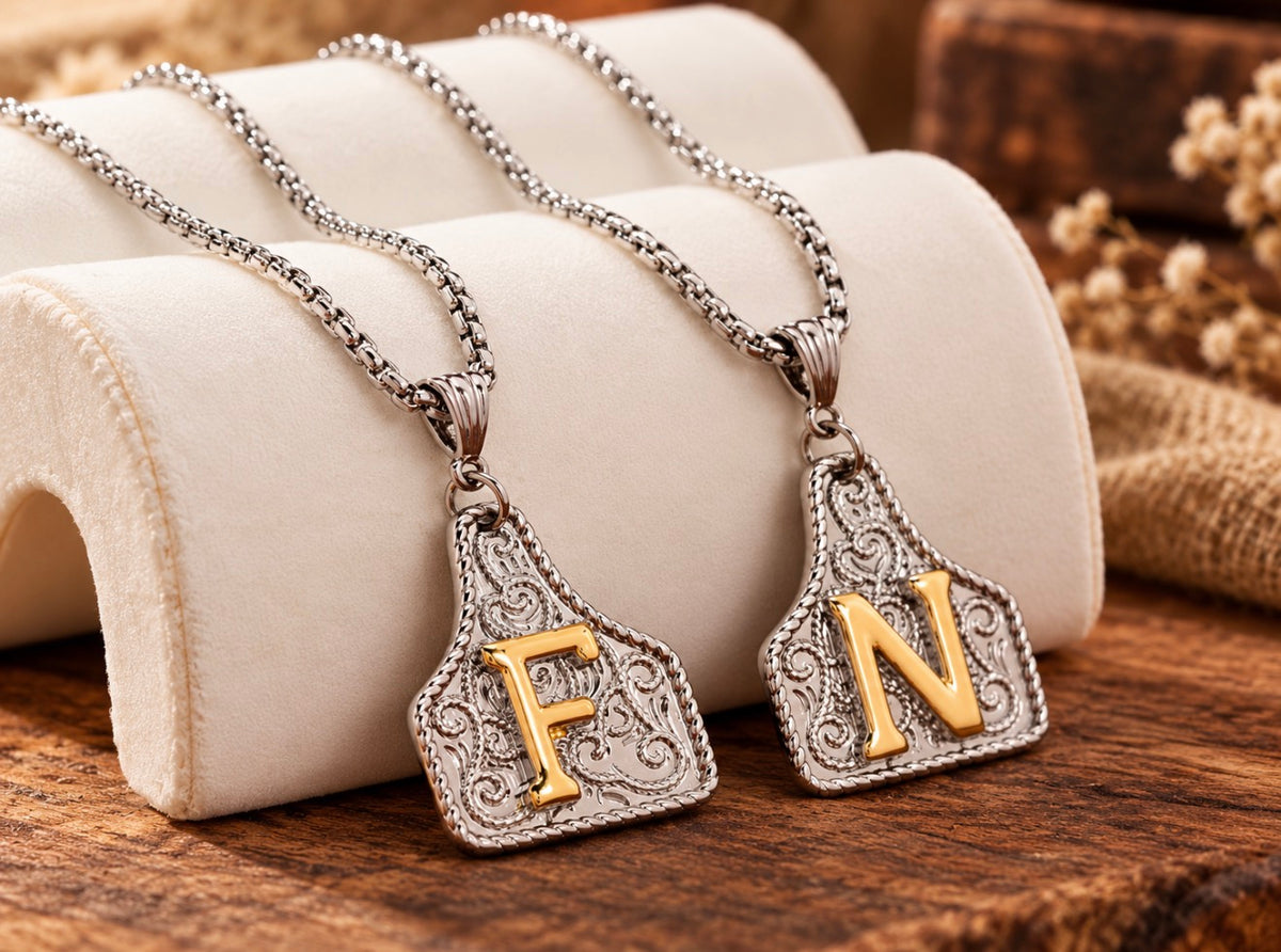 Western Charm Initial Necklace