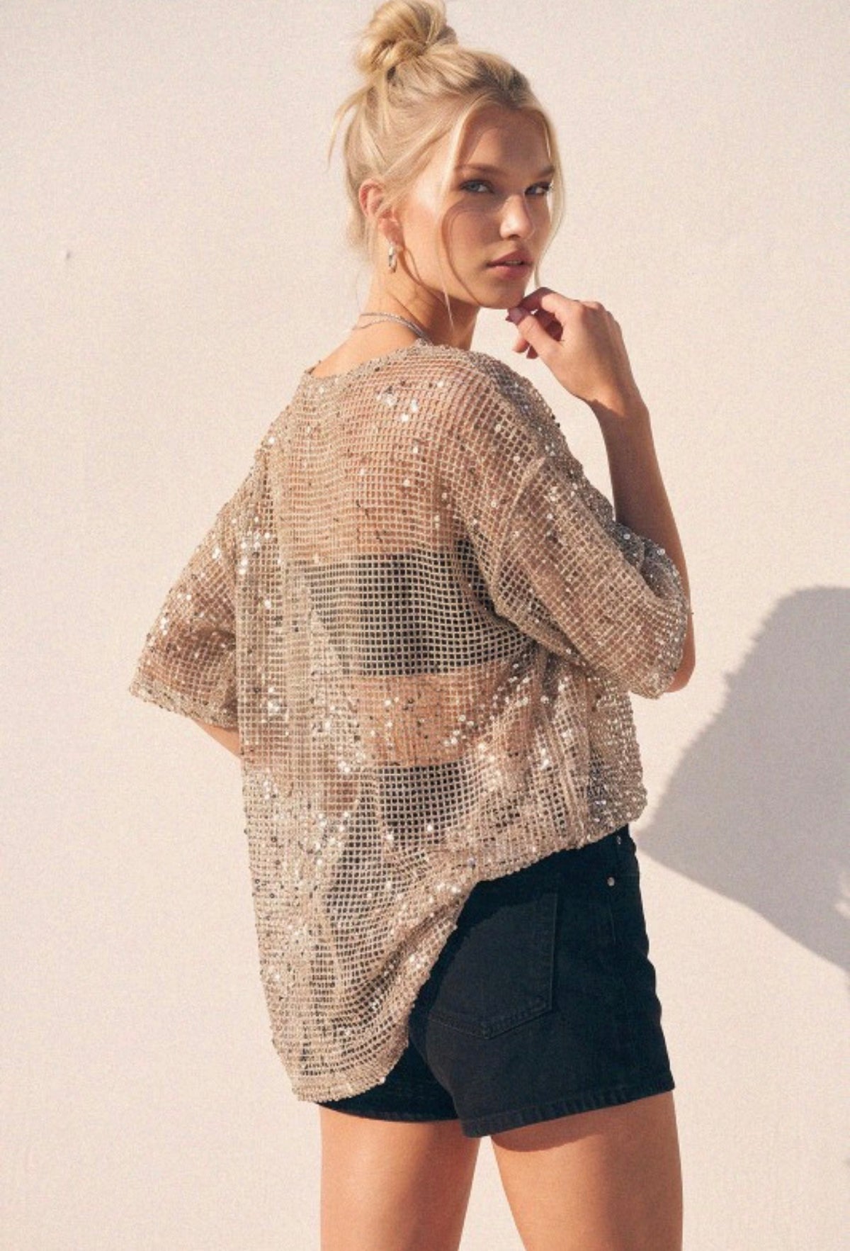 Champagne & Sparkle Sequins Top     4 COLOR OPTIONS