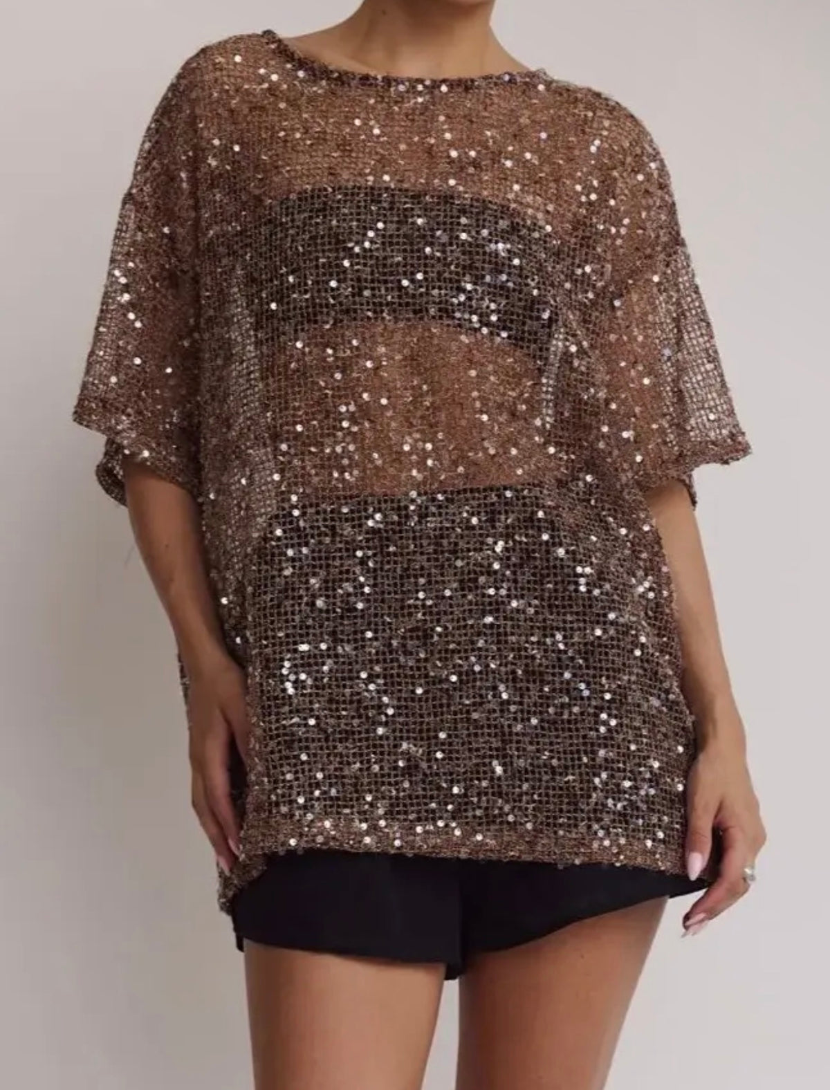 Champagne & Sparkle Sequins Top     4 COLOR OPTIONS