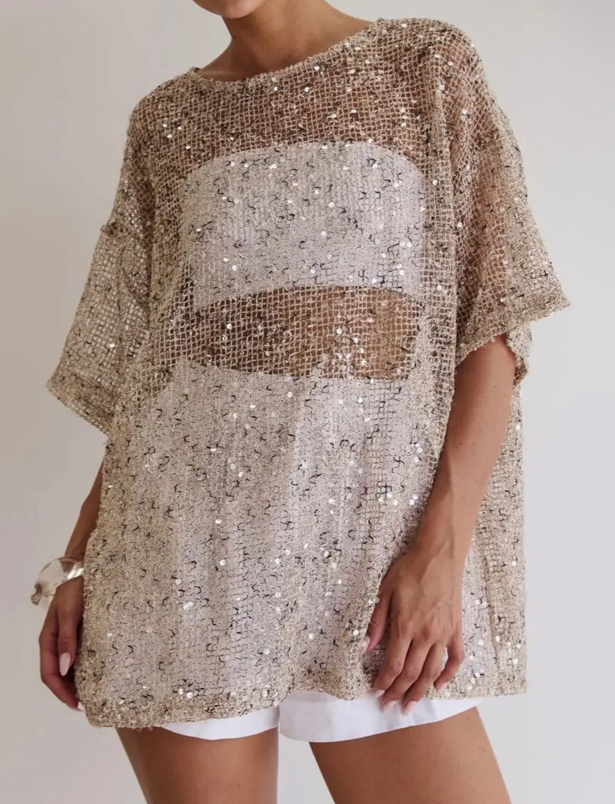 Champagne & Sparkle Sequins Top     4 COLOR OPTIONS