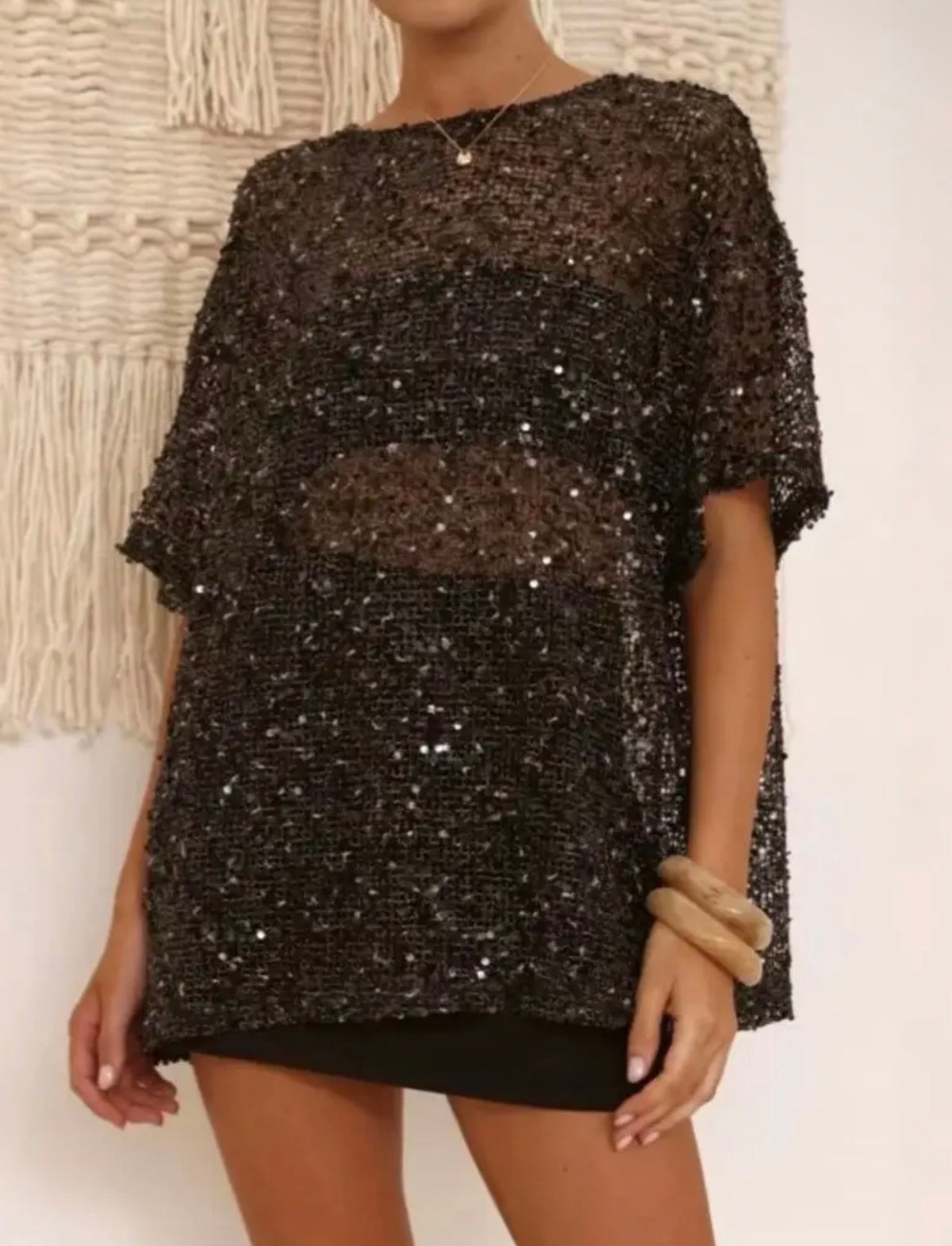 Champagne & Sparkle Sequins Top     4 COLOR OPTIONS