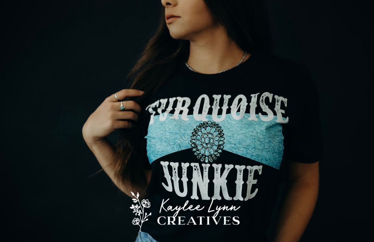 Bella Canvas Turquoise Junkie Graphic Tee