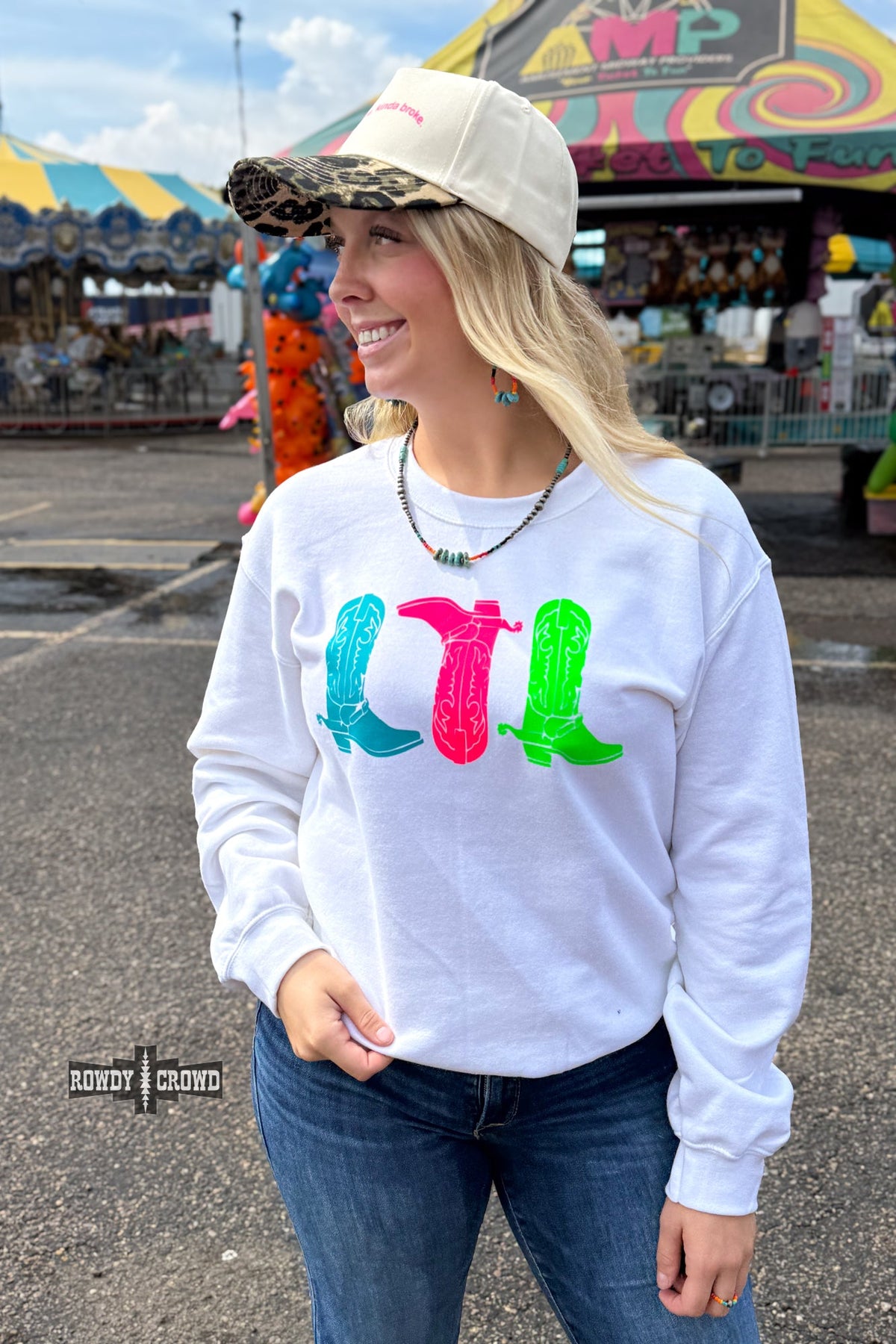 Neon Boots Sweater