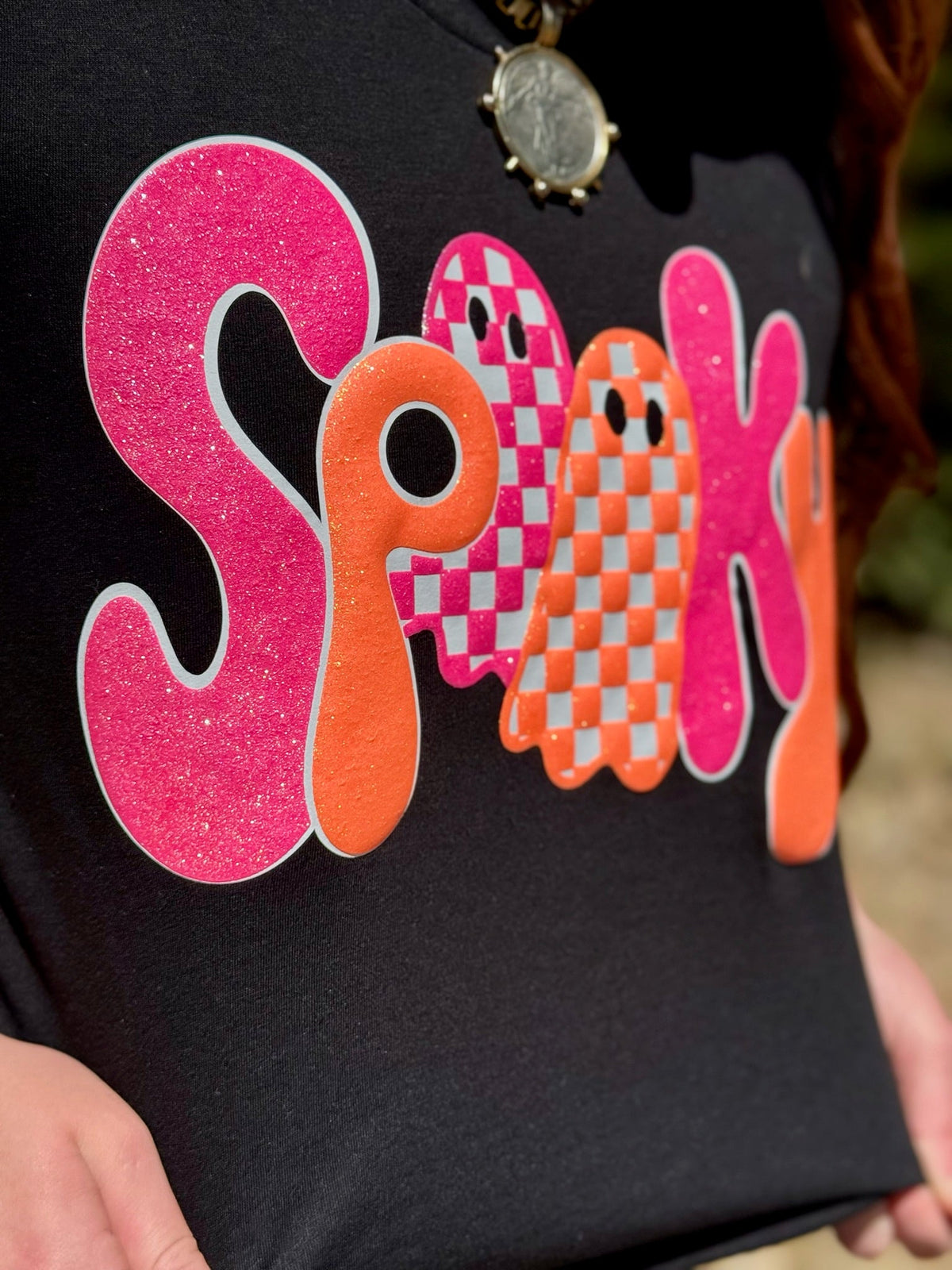 Spooky Tee in Glitter Puff