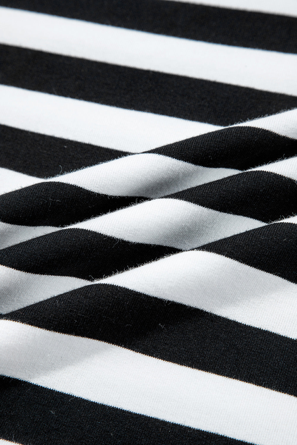 Gray Stripe Contrast Trim Long Sleeve Top and Shorts Set