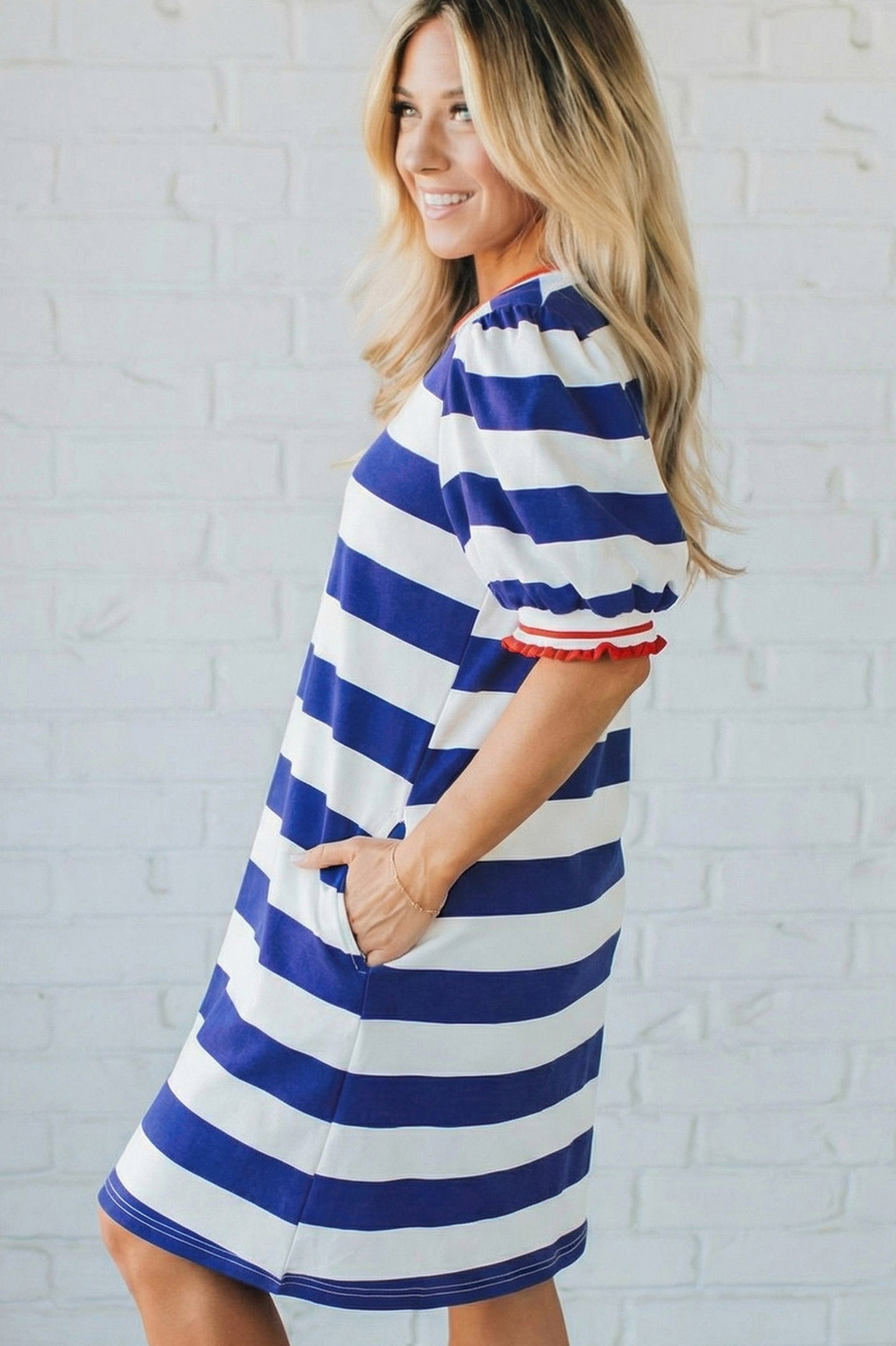 Red, white & blue Mini Dress